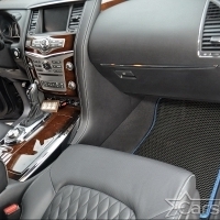 Коврики текстильные на Infiniti QX80 I 3 ряда (2013-2024)