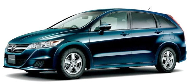 Двухслойные коврики EVA для Honda Stream II пр.руль (2006-2014) 