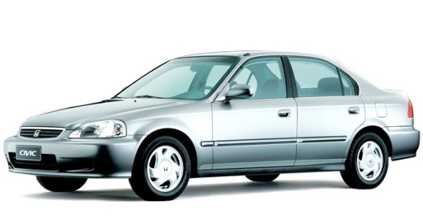 Автомобильные коврики EVA 3D для Honda Civic VI 4D седан (1995-2001)
